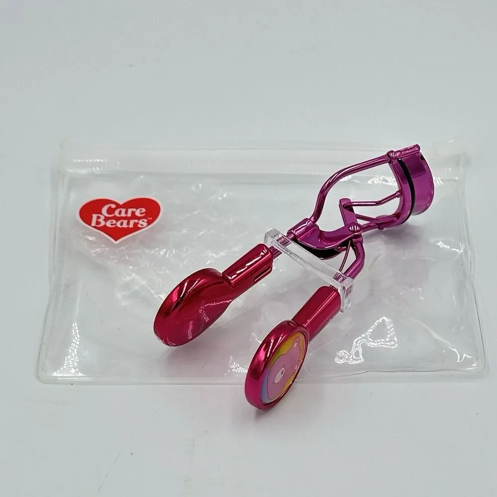Care Bears Eyelash Curler Eye Lash Curler Metallic Pink Portable w/ Storage Bag